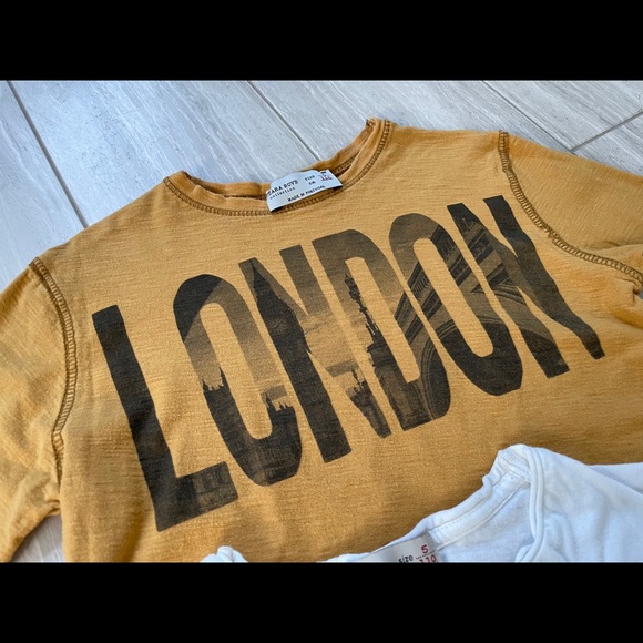Zara 2x London long sleeve tees, size 5 - Picture 7 of 7